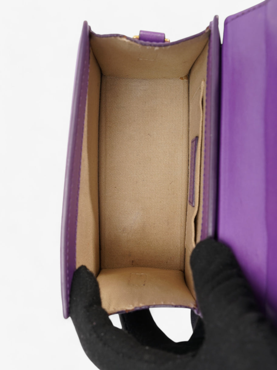 Jacquemus Le Chiquito Noeud Purple  Leather Image 9