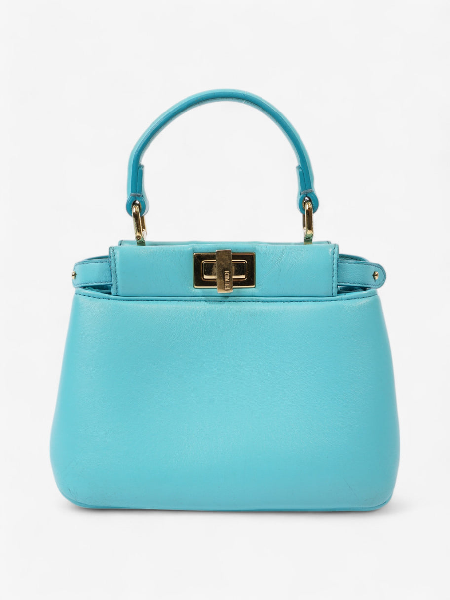 Fendi Peekaboo Light Blue  Nappa Leather Image 12