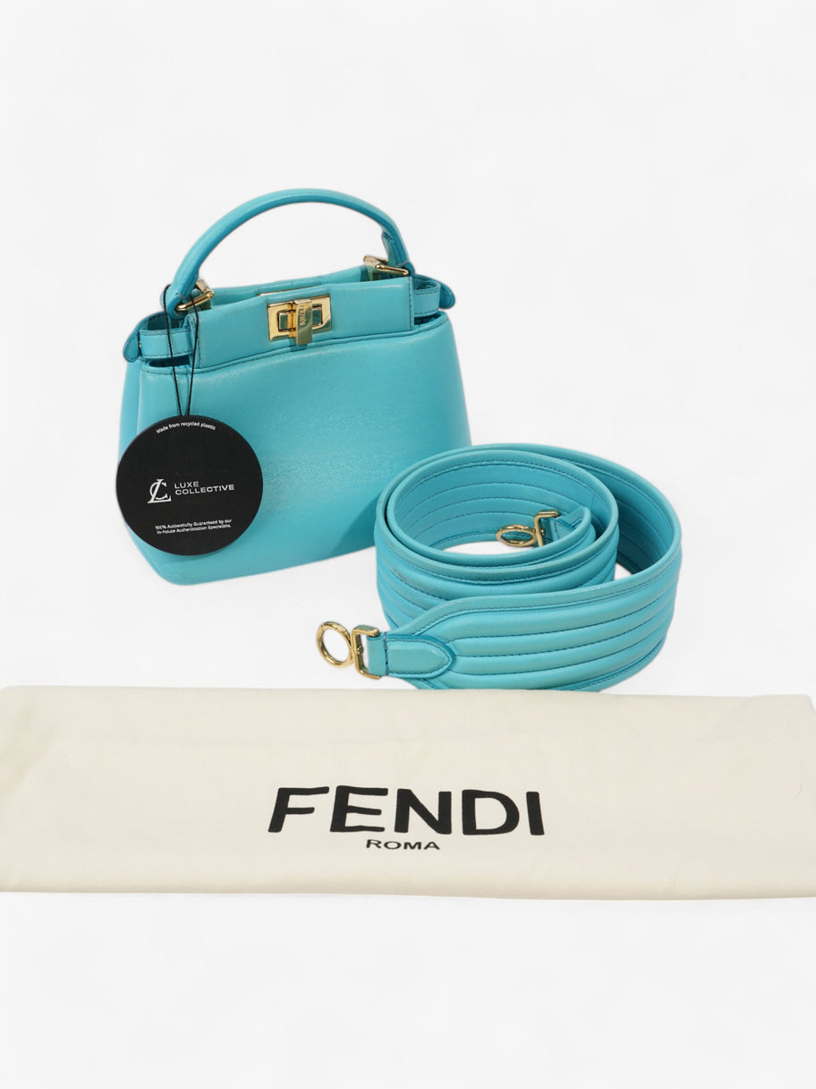 Fendi Peekaboo Light Blue  Nappa Leather Image 22