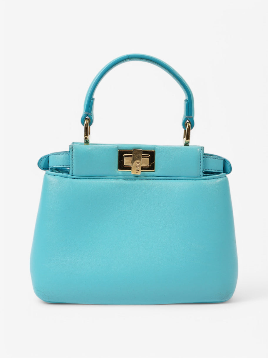 Fendi Peekaboo Light Blue  Nappa Leather Image 4