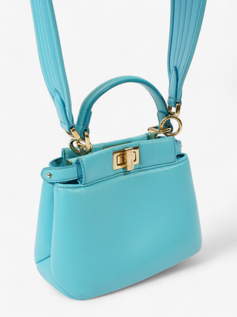 Fendi Peekaboo Light Blue  Nappa Leather Image 7