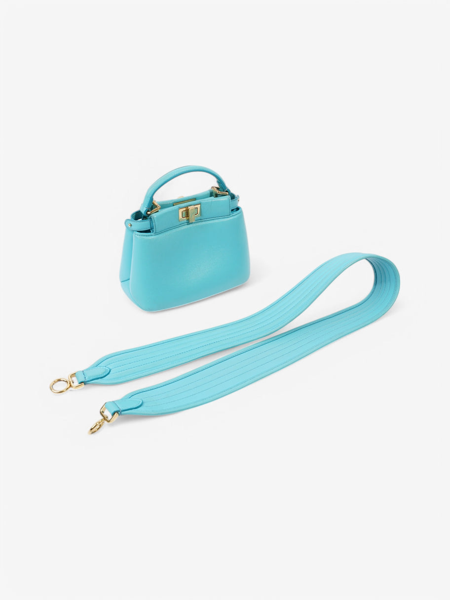 Fendi Peekaboo Light Blue  Nappa Leather Image 19