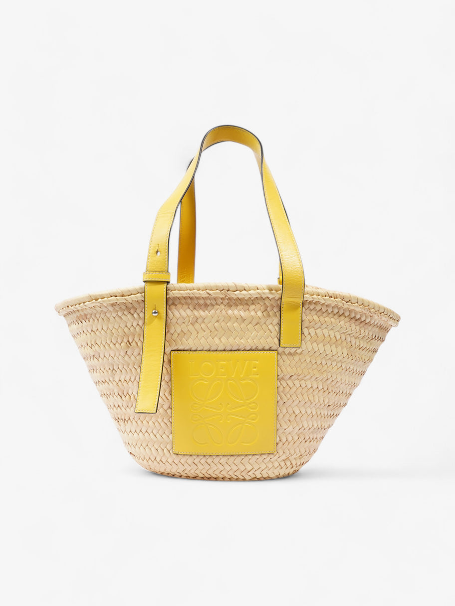 Loewe Basket Bag Yellow  / Straw Image 12