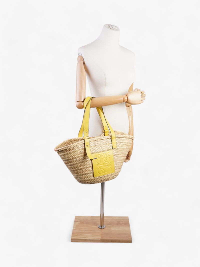  Loewe Basket Bag Yellow  / Straw