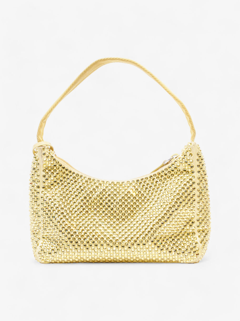 Prada Hobo Re-Edition 2000 Yellow Silk Image 11