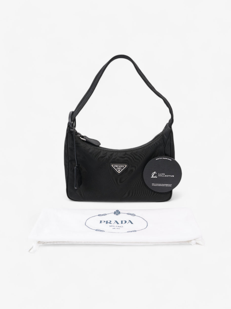 Prada Hobo Re-Edition 2000 Black Nylon Image 17