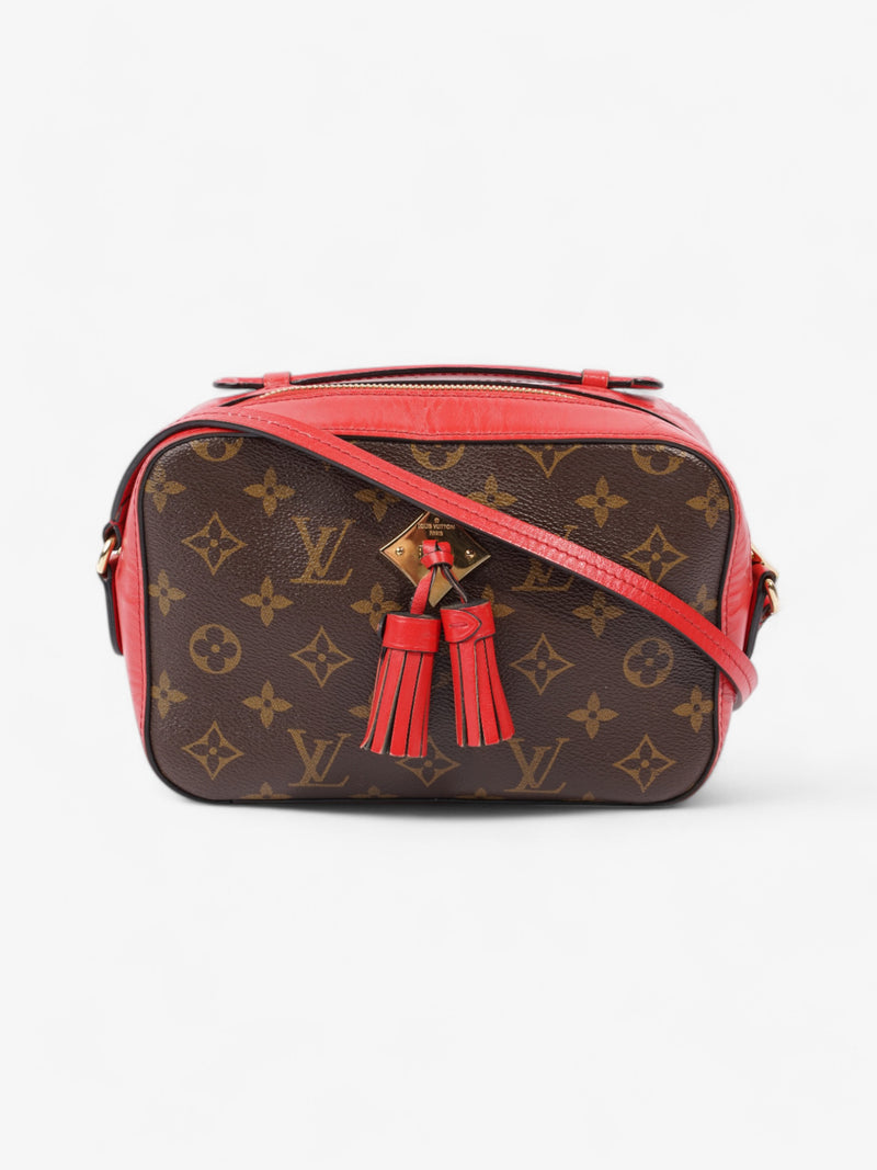  Louis Vuitton Saintonge Monogram / Red Coated Canvas