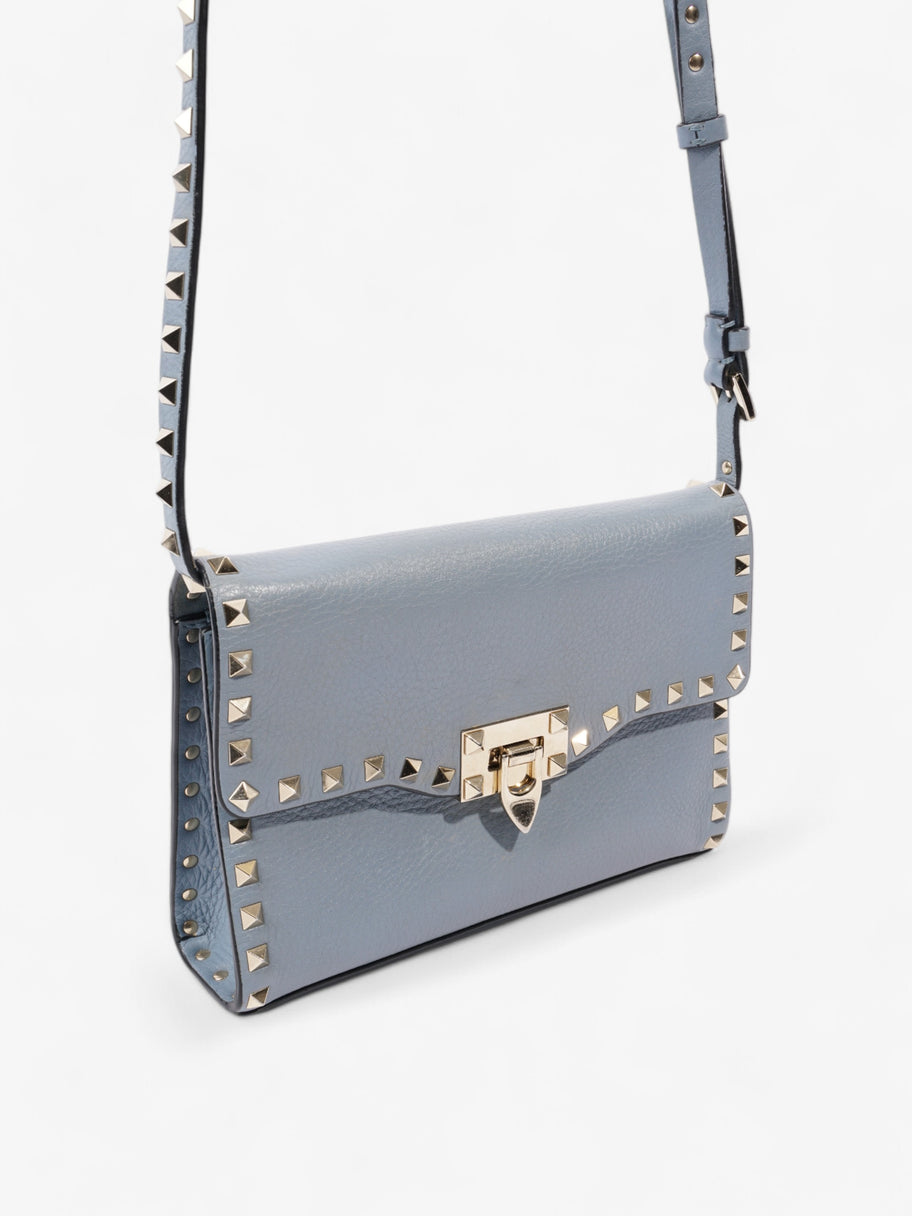 Valentino Garavani Rockstud Shoulder Bag Baby Blue Leather Small Image 7