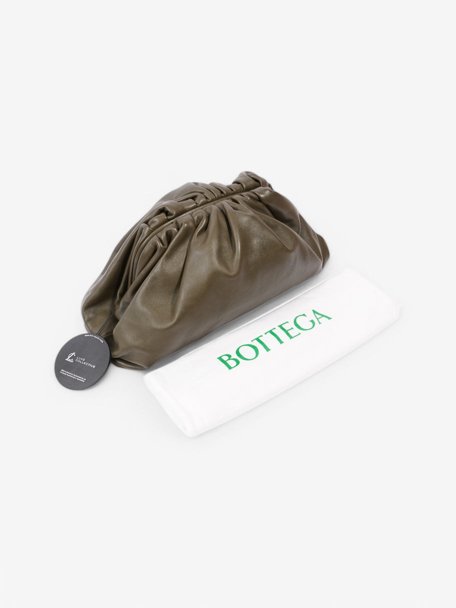 Bottega Veneta The Pouch Leather Clutch Mustard Image 9