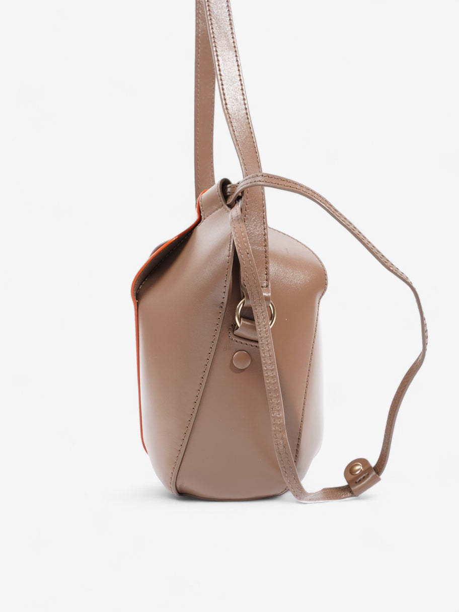 Chloe Mini Tulip Brown  / Orange Leather Image 3