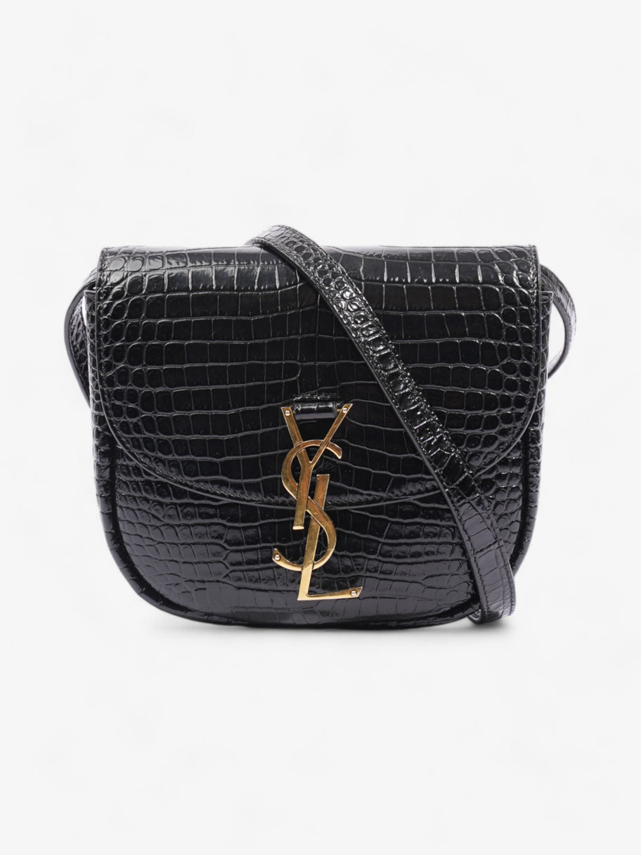 Saint Laurent Kaia Shoulder Bag Black Embossed Leather Small Image 1