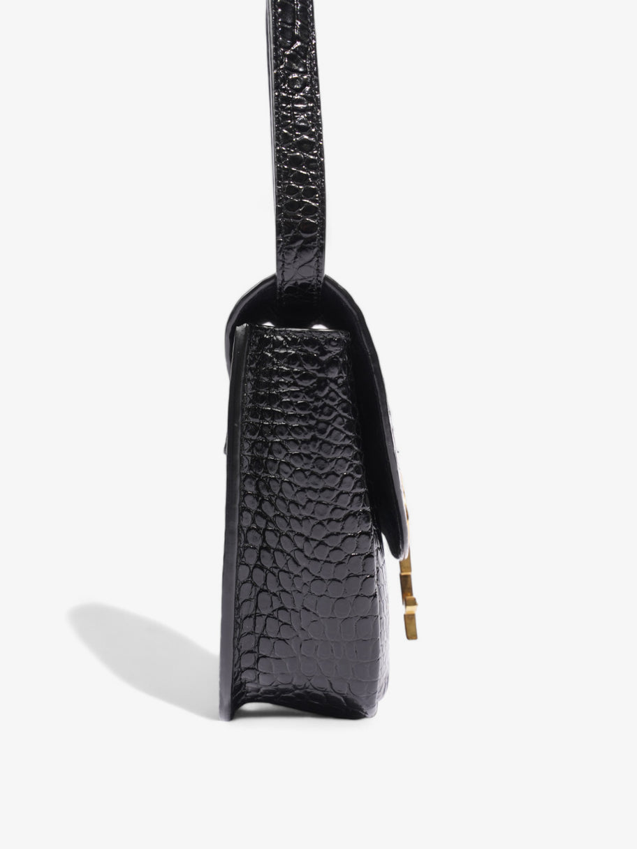 Saint Laurent Kaia Shoulder Bag Black Embossed Leather Small Image 5