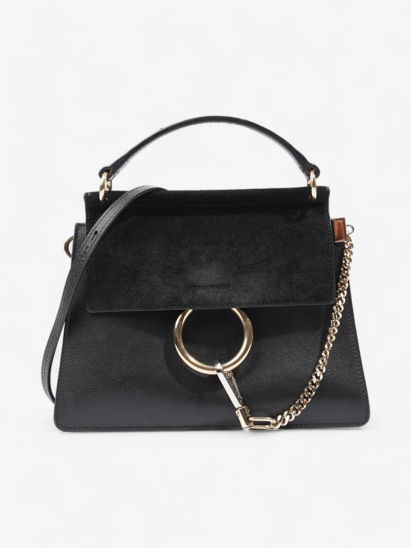  Chloe Faye Tote Black Leather Small