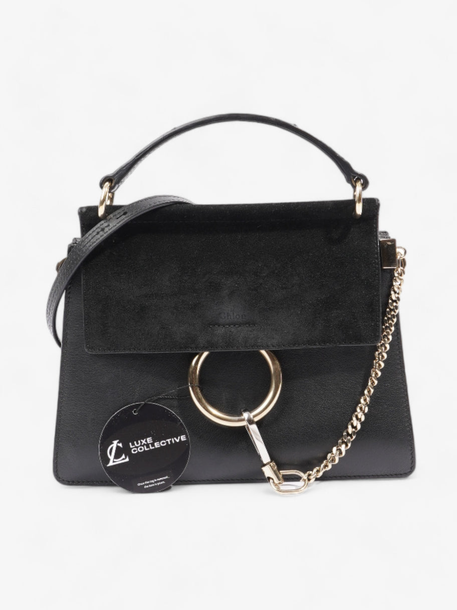 Chloe Faye Tote Black Leather Small Image 8