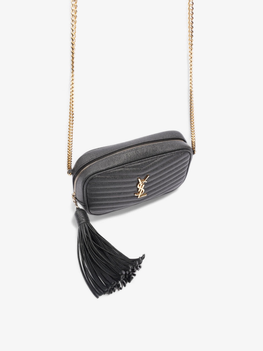 Saint Laurent Lou Crossbody Black Grained Leather Mini Image 7