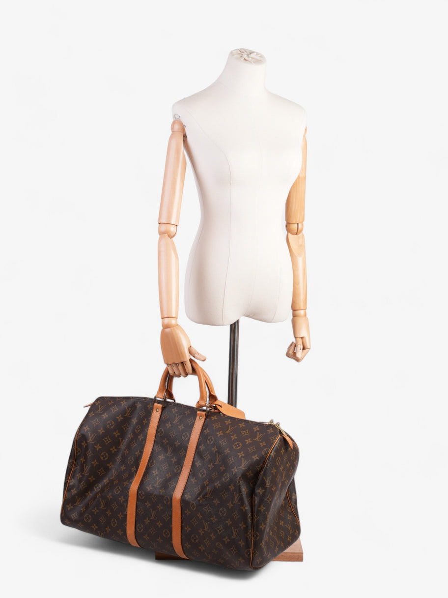 Louis Vuitton Keepall 55 Monogram Coated Canvas Image 2