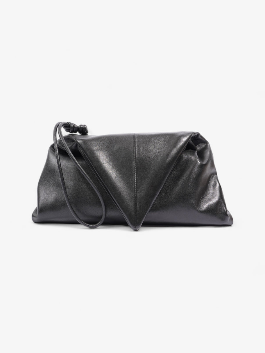 Bottega Veneta The Trine Clutch Black Leather Image 1