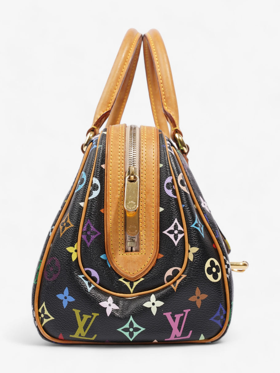 Louis Vuitton x Takashi Murakami Priscilla Black Multicoloured Monogram Coated Canvas Image 5