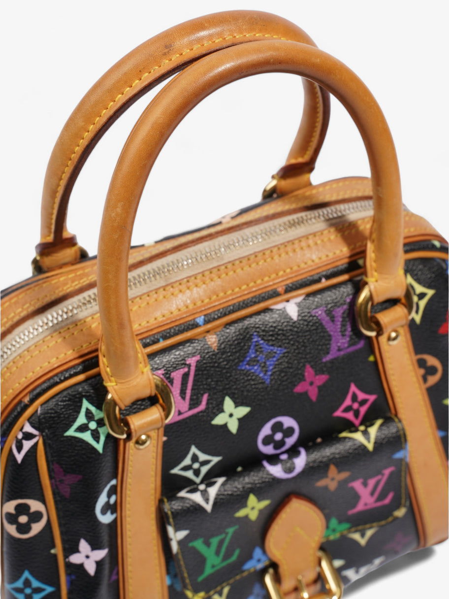 Louis Vuitton x Takashi Murakami Priscilla Black Multicoloured Monogram Coated Canvas Image 8