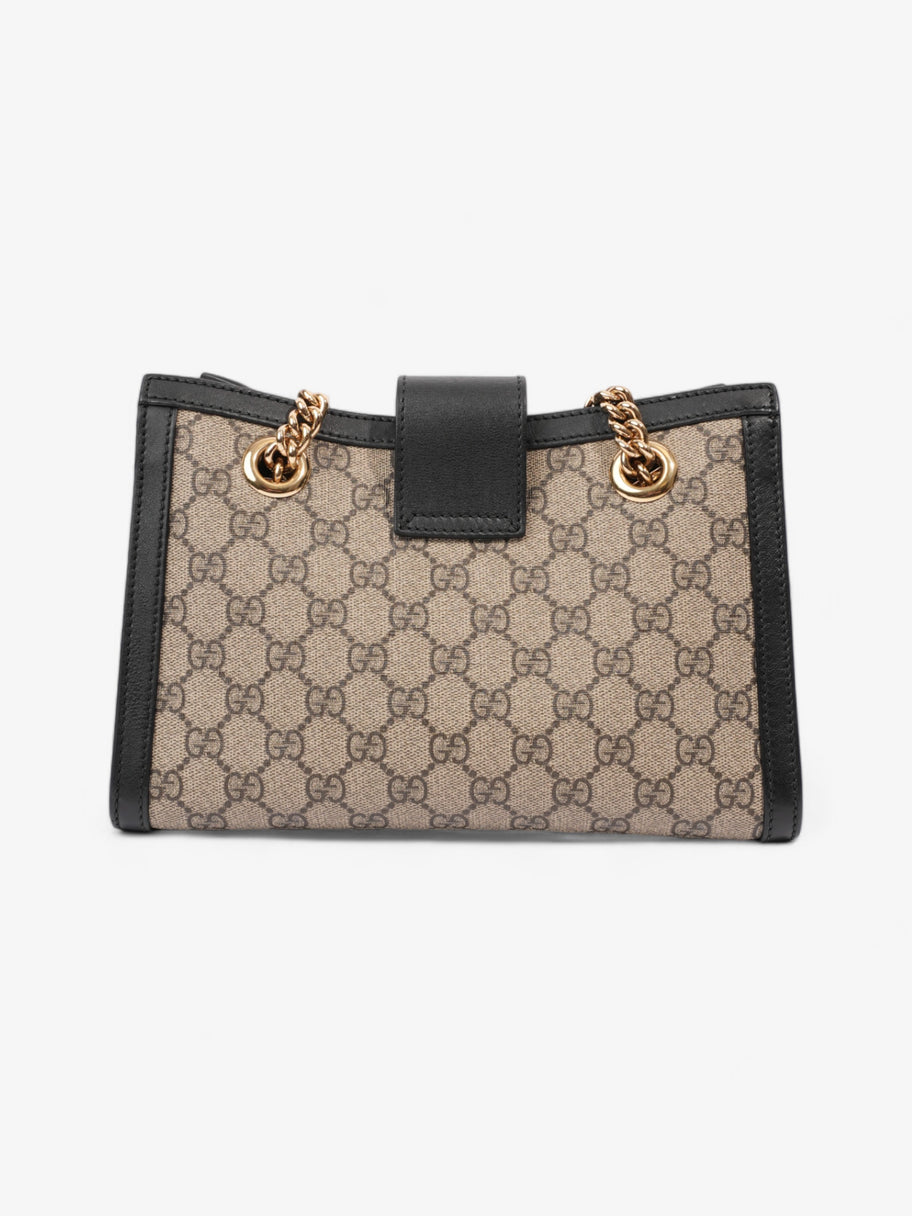 Gucci Padlock Beige And Ebony GG Supreme / Black Coated Canvas Small Image 4