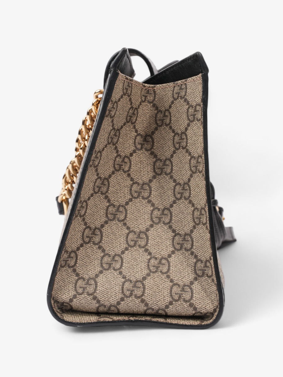 Gucci Padlock Beige And Ebony GG Supreme / Black Coated Canvas Small Image 5