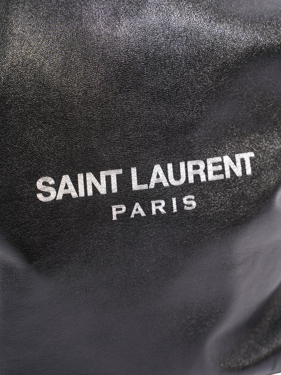 Saint Laurent Sac Pouch Black Leather Image 7