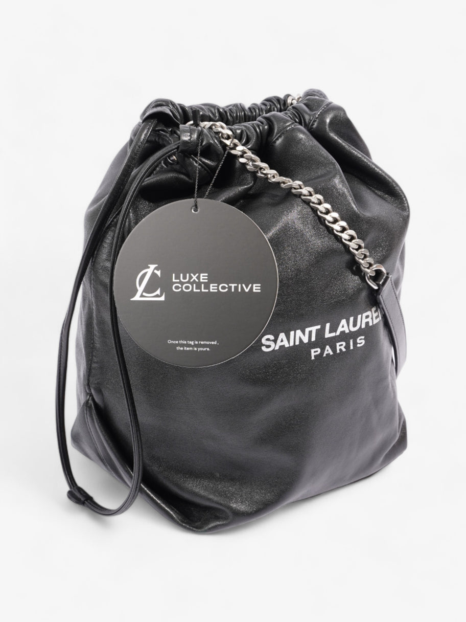 Saint Laurent Sac Pouch Black Leather Image 10