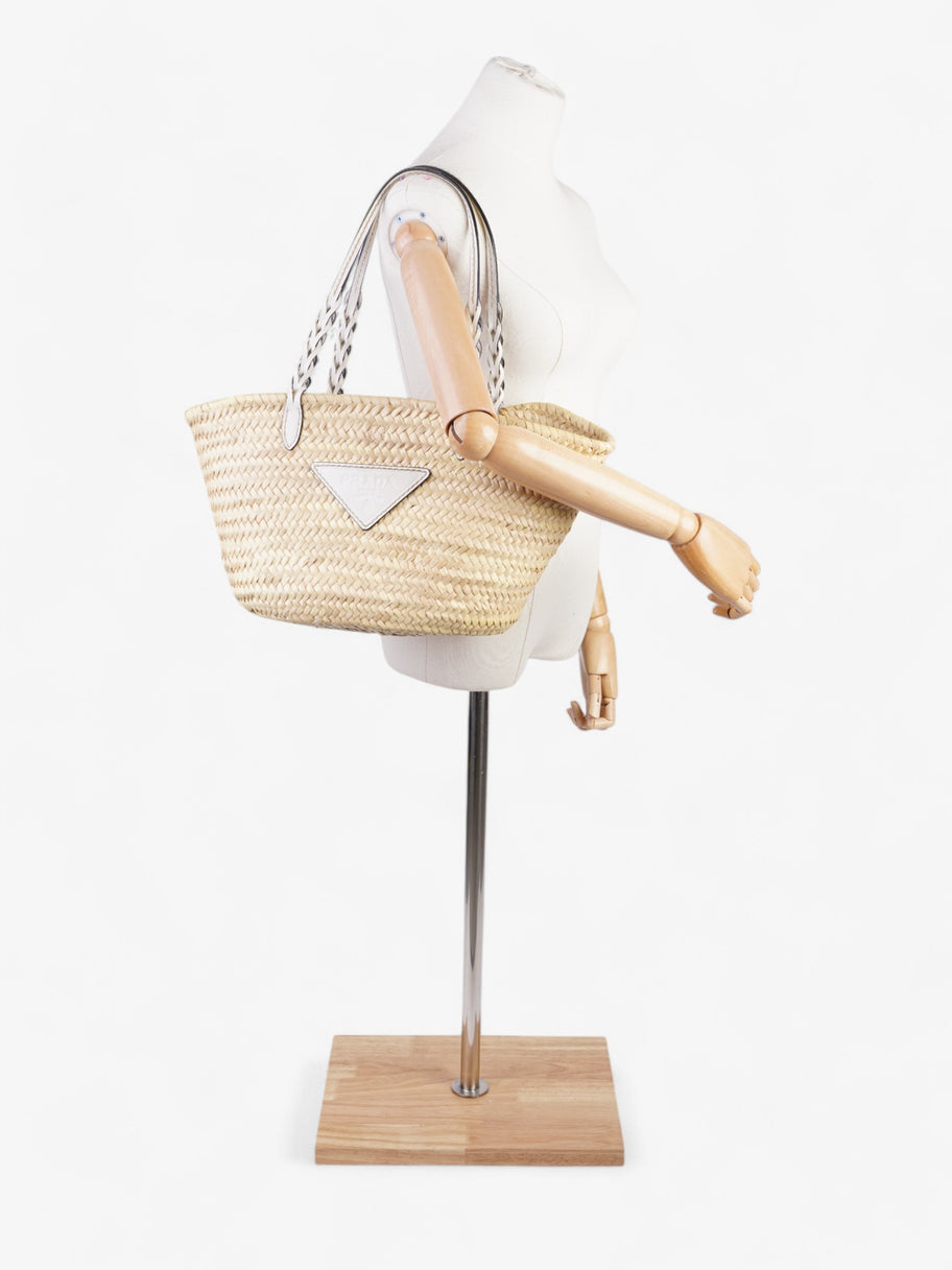 Prada Basket bag Beige / White Wicker Image 2