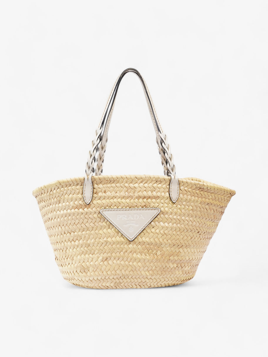 Prada Basket bag Beige / White Wicker Image 1