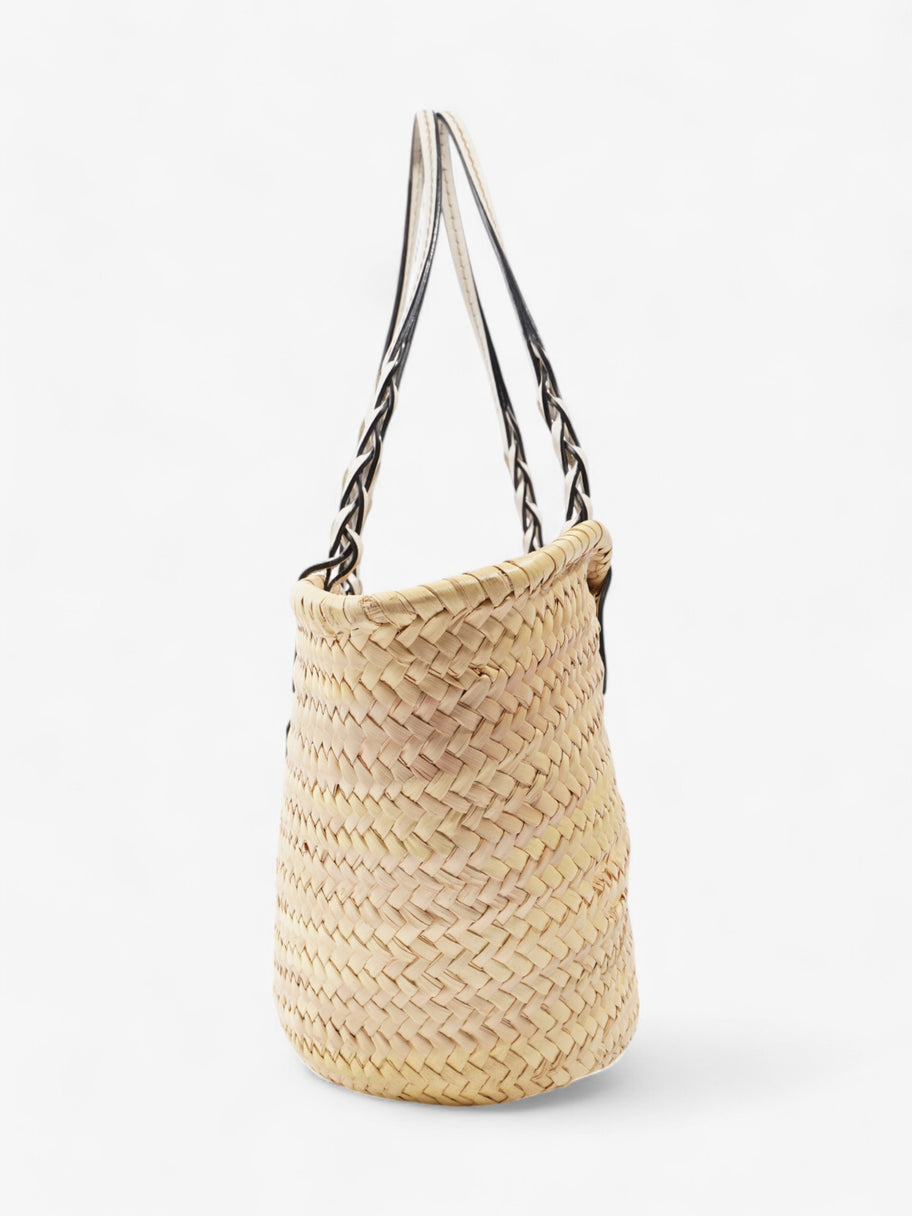 Prada Basket bag Beige White Wicker Luxe Collective