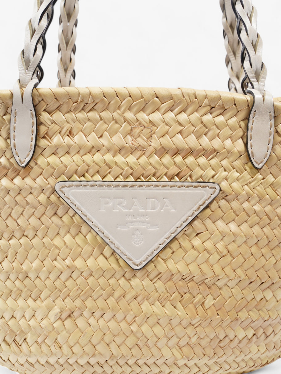 Prada Basket bag Beige / White Wicker Image 7