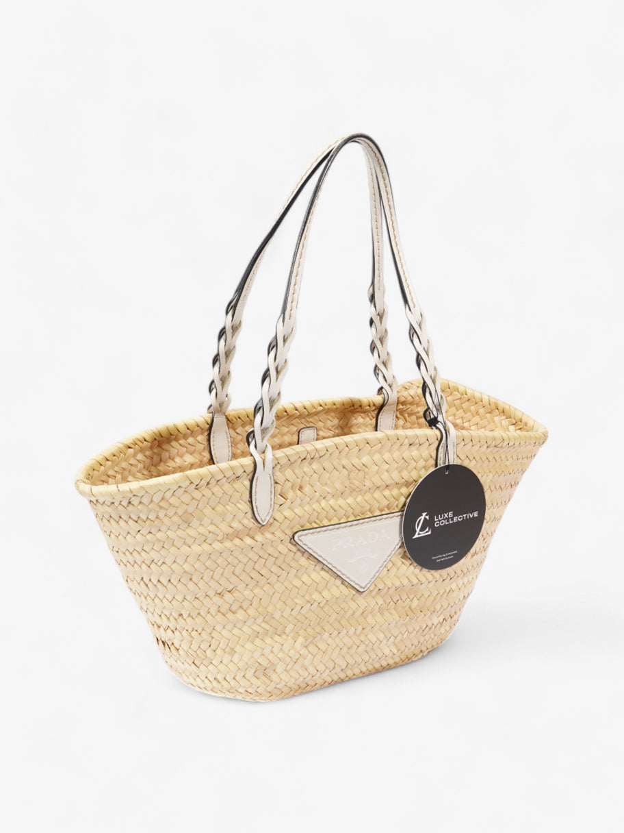 Prada Basket bag Beige / White Wicker Image 10