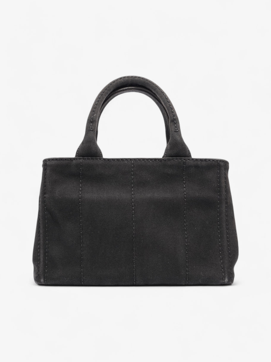 Prada Canvas Tote Black / White Cotton Image 4