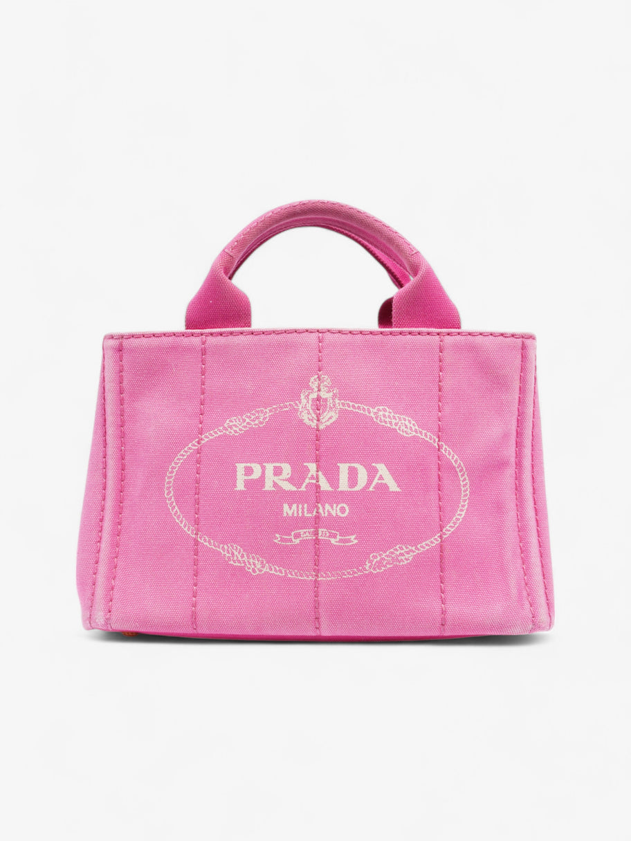 Prada Canapa Tote Pink Cotton Image 1