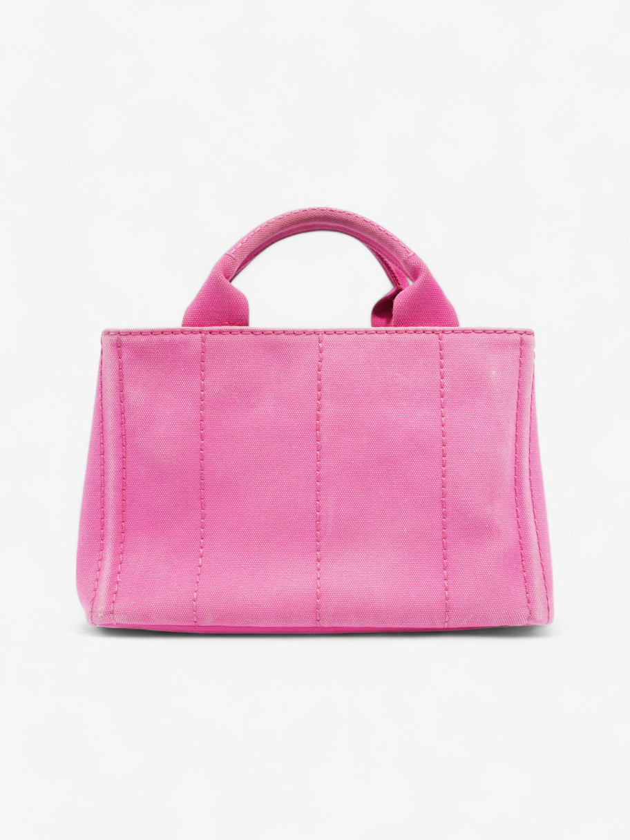 Prada Canapa Tote Pink Cotton Image 4