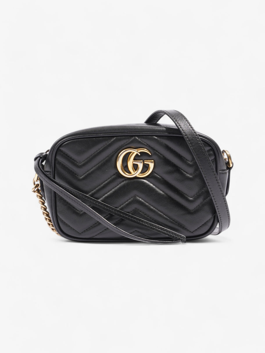 Gucci Marmont  Black Matelasse Leather Mini Image 1