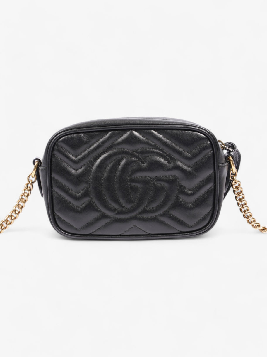 Gucci Marmont  Black Matelasse Leather Mini Image 4