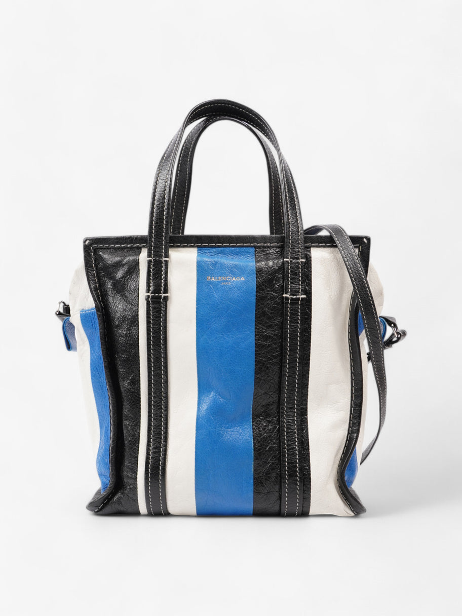 Balenciaga Bazar Shopper M Blue / Black Leather Image 1