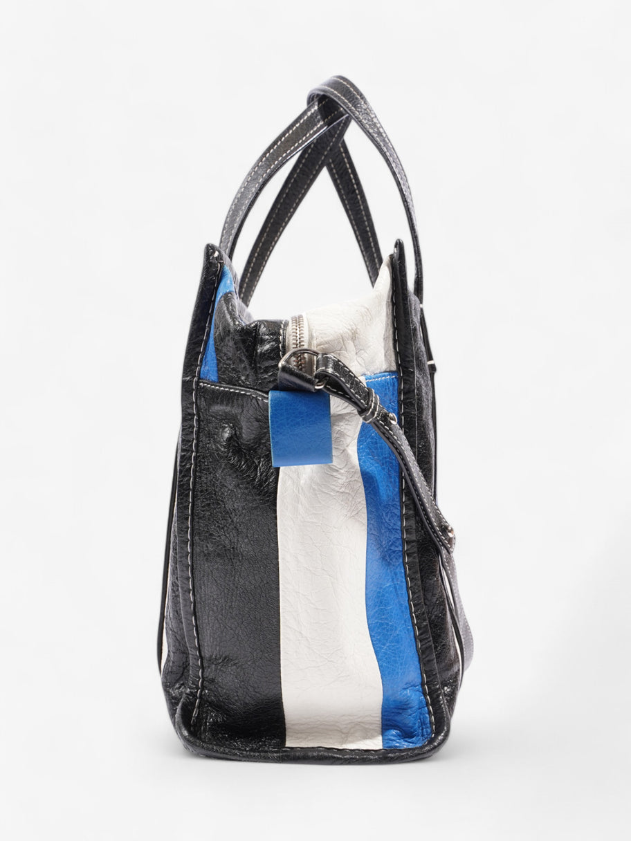 Balenciaga Bazar Shopper M Blue / Black Leather Image 5