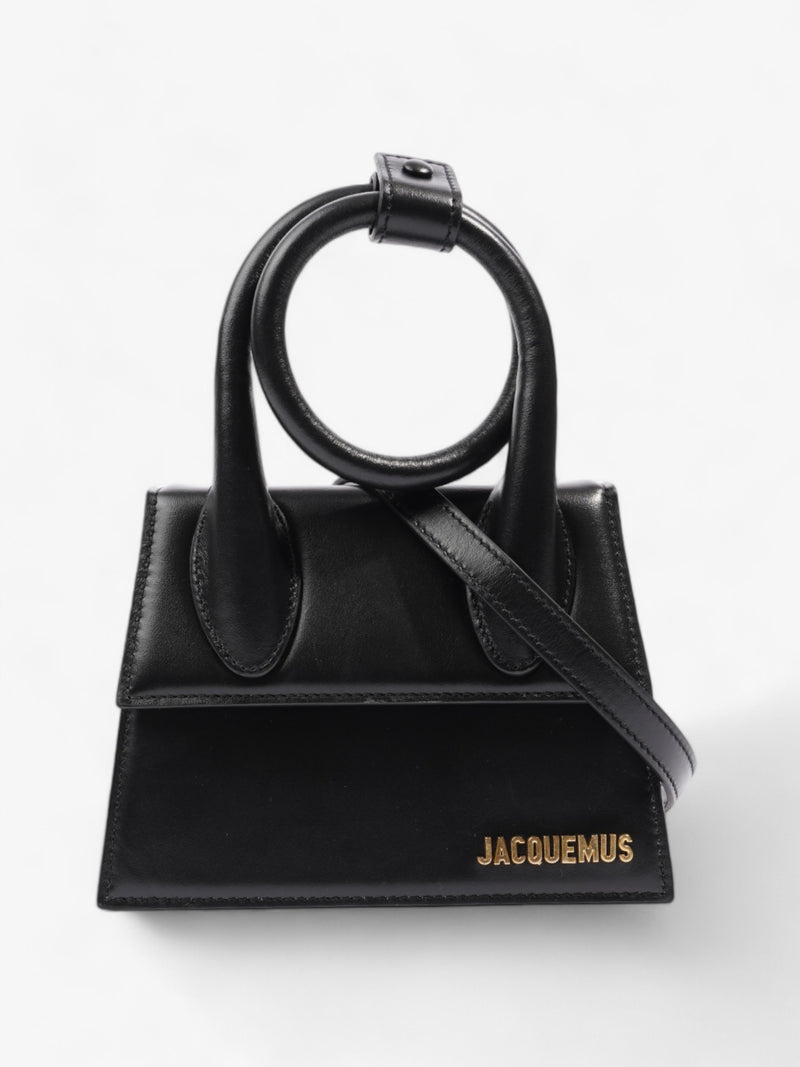  Jacquemus Le Chiquito Noeud Black Leather