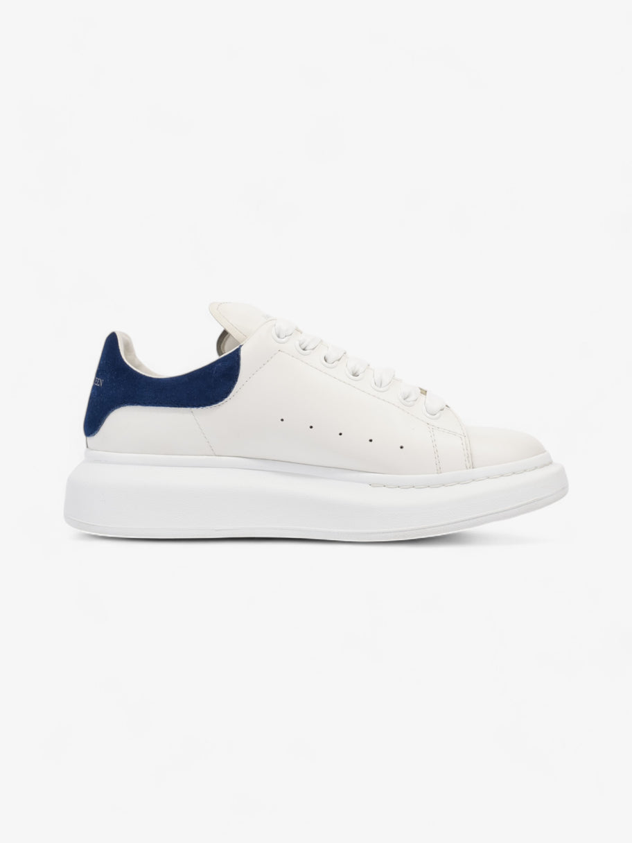 Alexander McQueen Oversized Sneakers White Blue Tab Leather EU 41 UK Luxe Collective