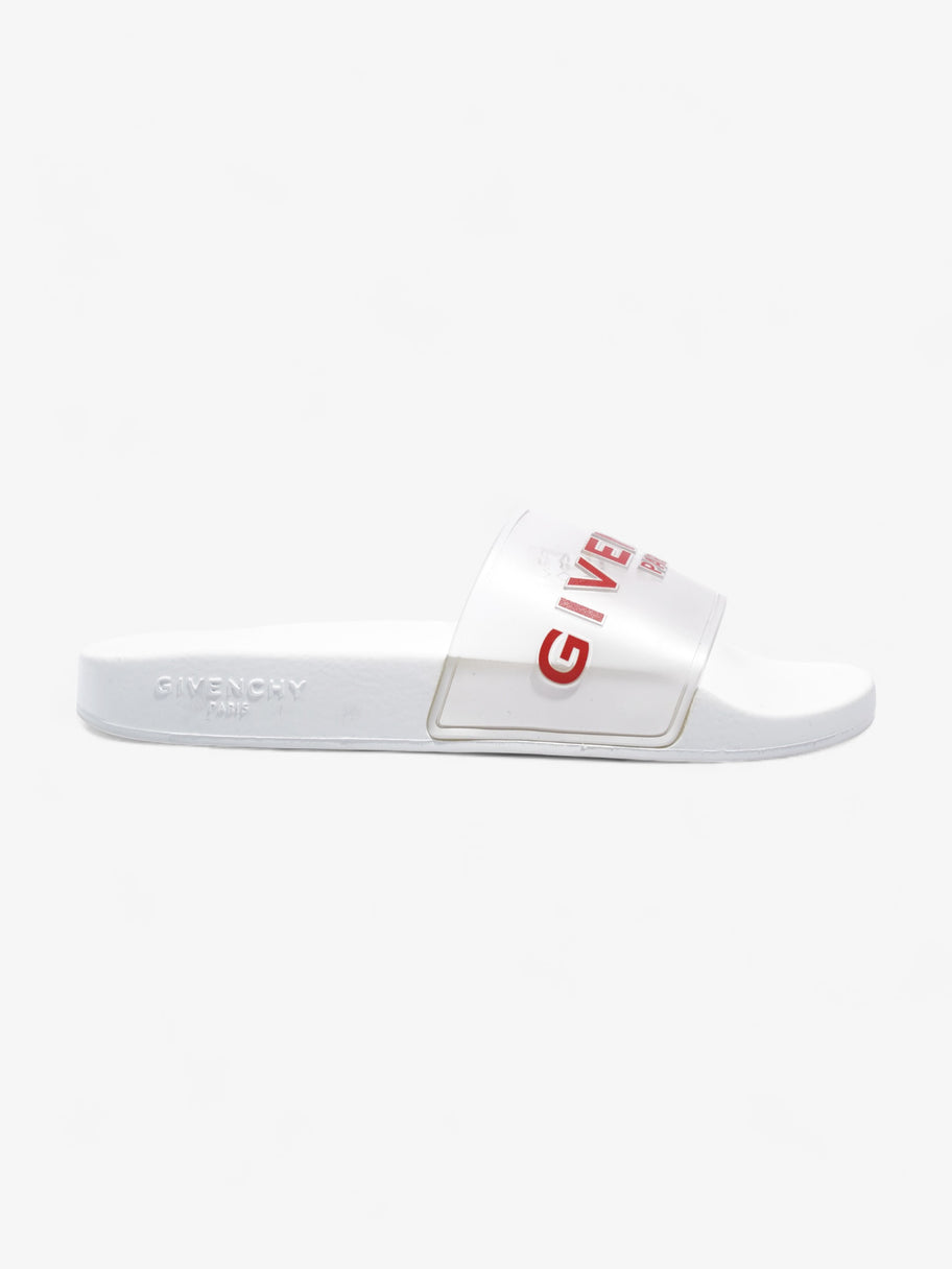 Logo Slider  White / Red Rubber EU 40 UK 7 Image 1