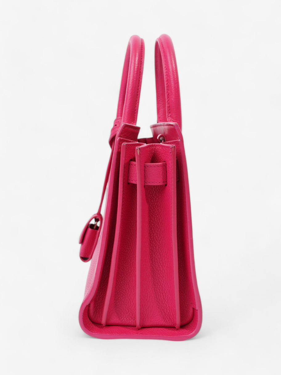 Saint Laurent Sac De Jour Lipstick Fuschia Calfskin Leather Nano Image 5