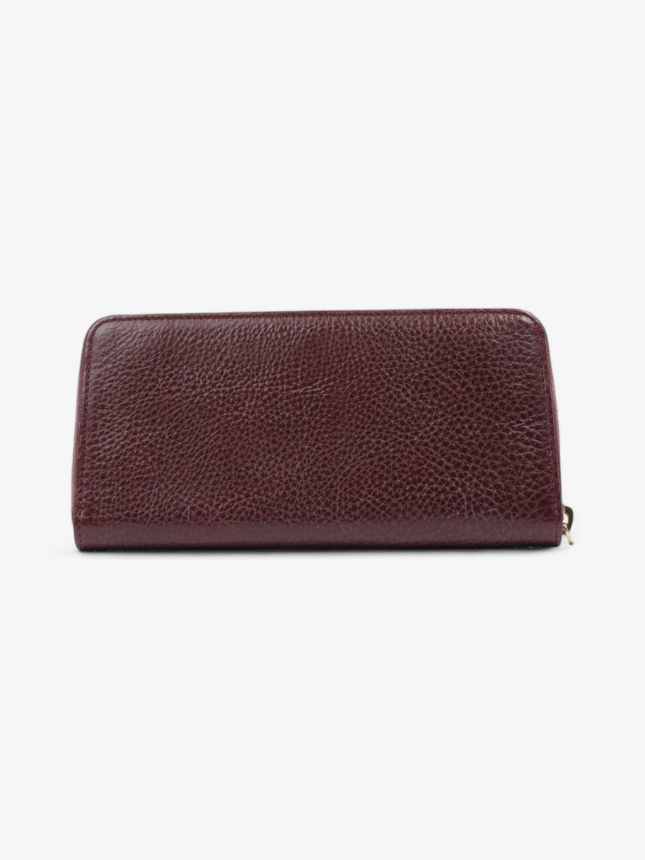 Mulberry Classic Zip-Around Wallet Oxblood / Gold Grained Leather Image 2