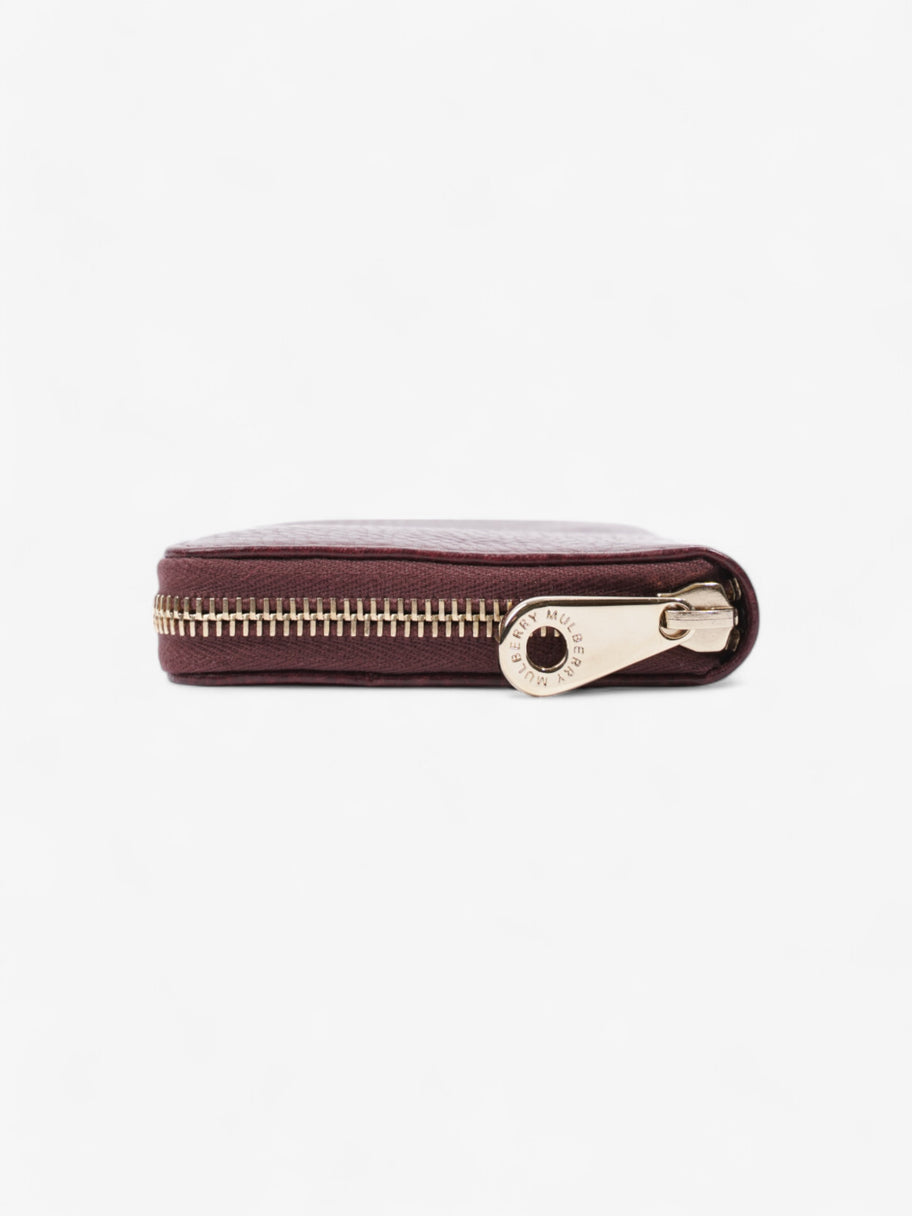 Mulberry Classic Zip-Around Wallet Oxblood / Gold Grained Leather Image 3