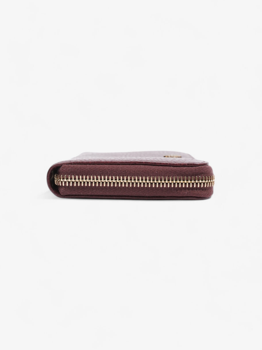 Mulberry Classic Zip-Around Wallet Oxblood / Gold Grained Leather Image 4