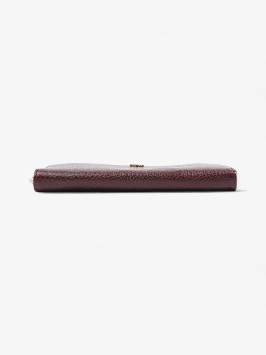 Mulberry Classic Zip-Around Wallet Oxblood / Gold Grained Leather Image 5