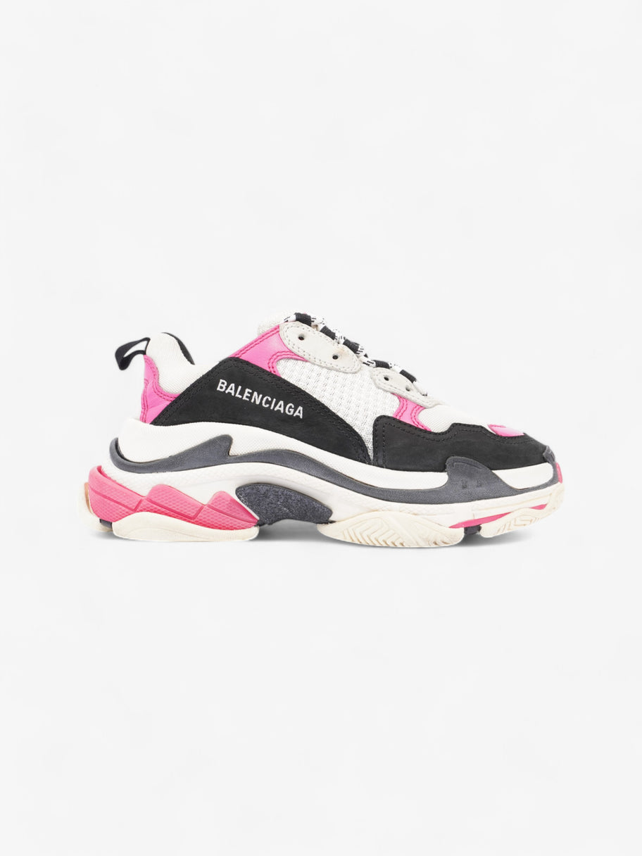 Balenciaga Triple S White / Pink / Black Mesh EU 37 UK 4 Image 1