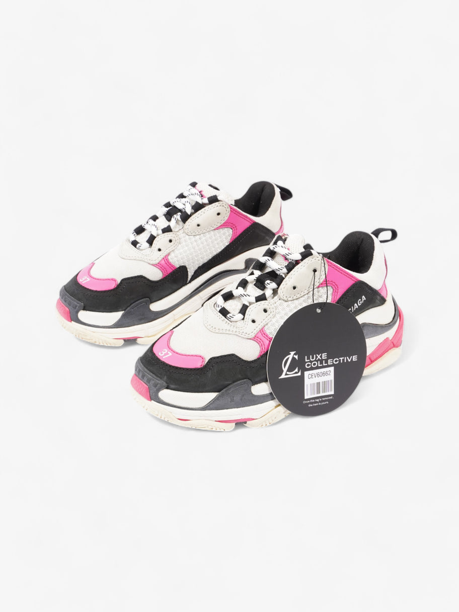 Balenciaga Triple S White / Pink / Black Mesh EU 37 UK 4 Image 10