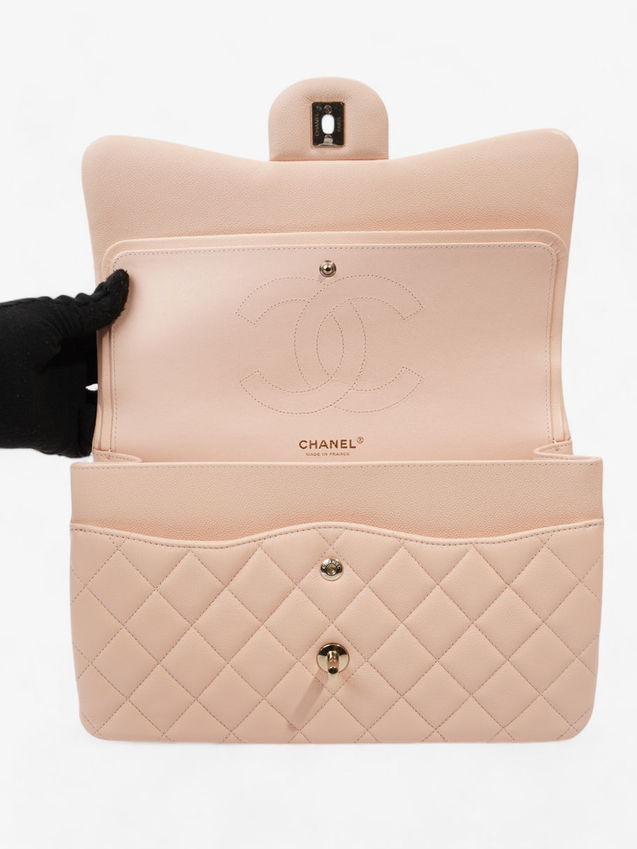 Chanel Classic Flap Nude Caviar Leather Jumbo Image 9